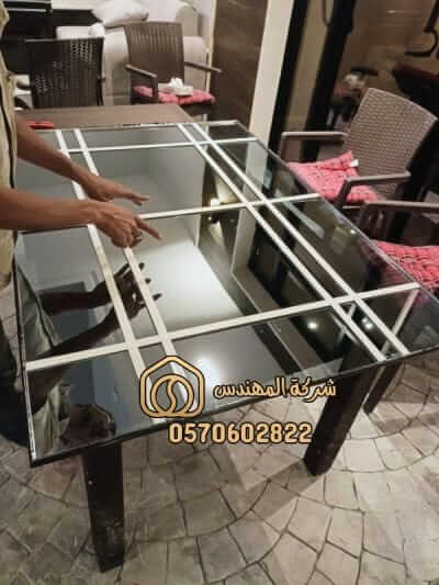تفصيل زجاج طاولات الرياض