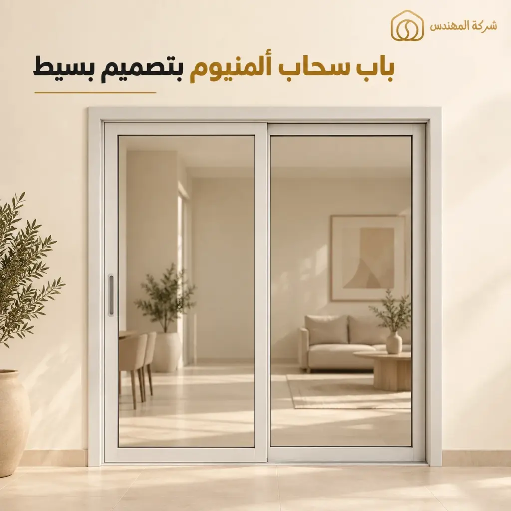 تفصيل باب سحاب ألمنيوم بالرياض | سعر ابواب المنيوم سحاب 2026 3 باب سحاب ألمنيوم بالرياض بتصميم بسيط