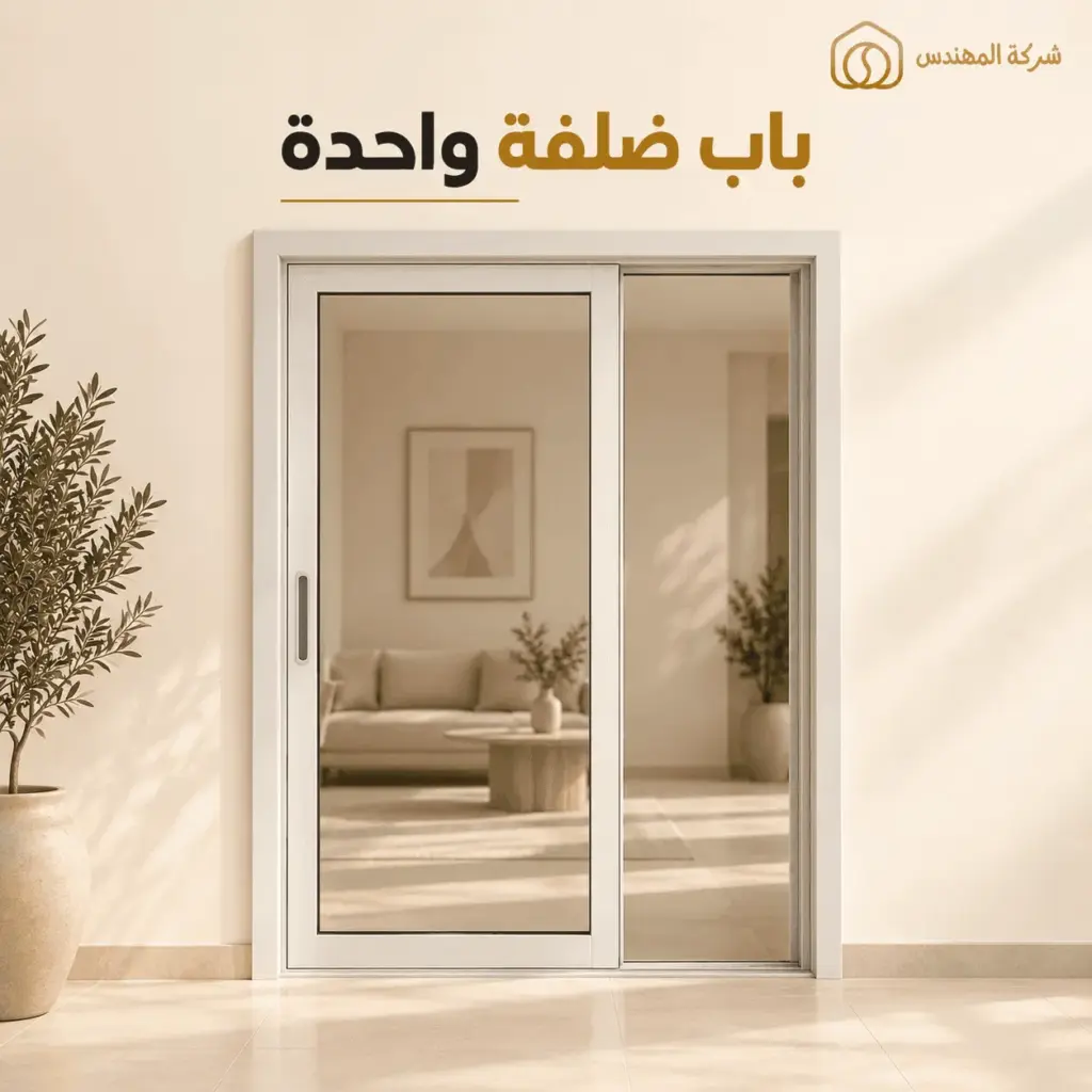 تفصيل باب سحاب ألمنيوم بالرياض | سعر ابواب المنيوم سحاب 2026 11 تفصيل باب المنيوم سحاب ضلفة في الرياض
