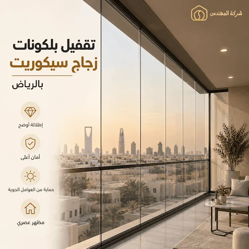 سعر متر الزجاج السيكوريت في الرياض 2026 11 تقفيل بلكونات زجاج سيكوريت بالرياض