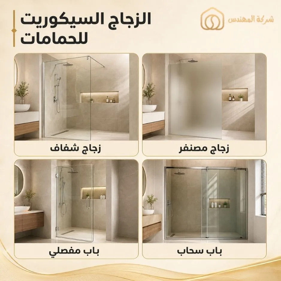 أنواع الزجاج السيكوريت للحمامات بالرياض - تركيب باب حمام زجاج مصنفر سيكوريت بالرياض - تركيب باب حمام زجاج شفاف سيكوريت بالرياض - تركيب باب حمام سحاب زجاج سيكوريت بالرياض - تركيب باب حمام مفصلي زجاج سيكوريت بالرياض