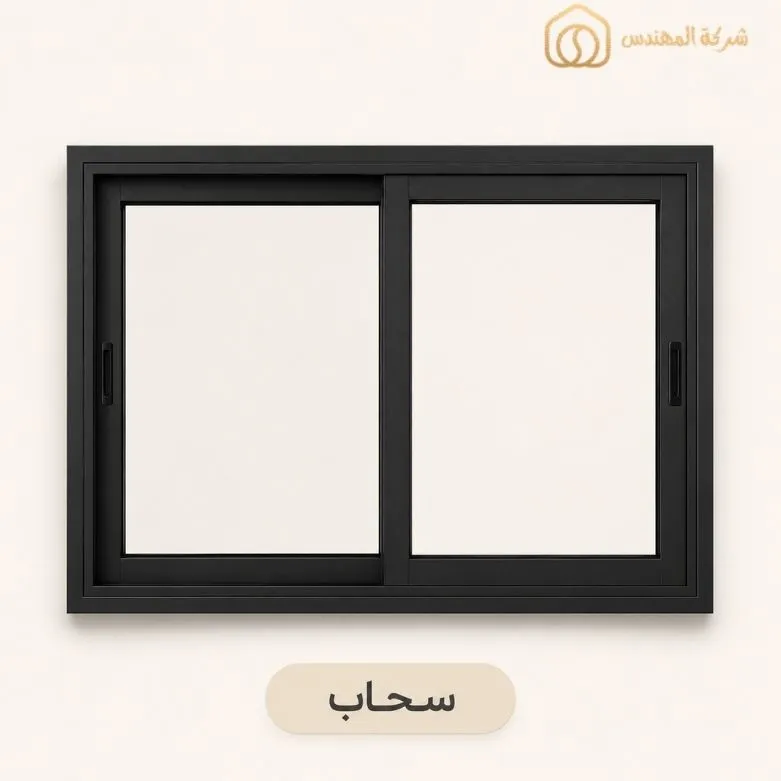 مقارنة انواع الشبابيك الالمنيوم: الأنواع والمميزات ودليل الاختيار بالرياض 8 شباك الومونيوم سحاب بالرياض من ورشة المهندس للزجاج والمرايا بالرياض - سعر شباك الومونيوم سحاب بالرياض 300–600 ريال/م²