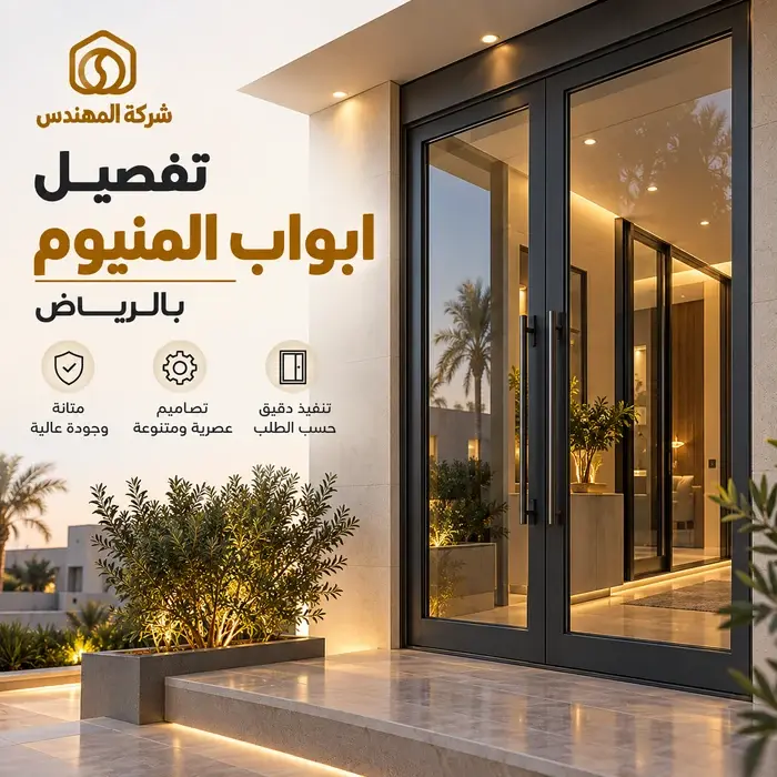 شركة تفصيل مطابخ المنيوم الرياض 4 تفصيل ابواب المنيوم بالرياض